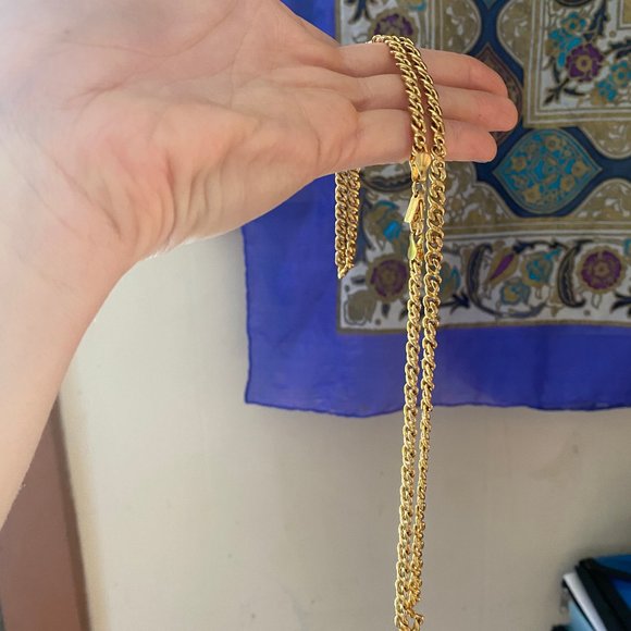 SOLD-Gold plated chain 20" Safara - Picture 4 of 6